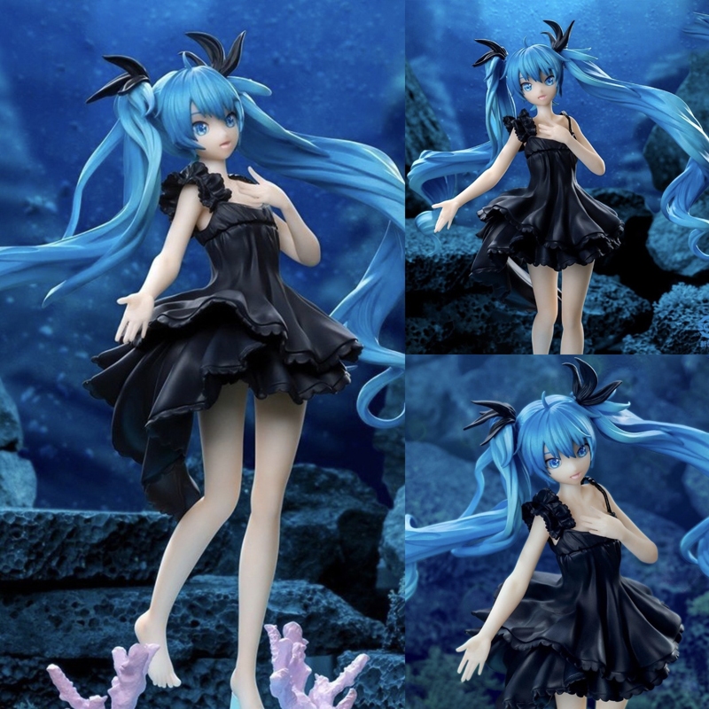 18 ซม.2025 ใหม่อะนิเมะ Hatsune Miku Deep Sea สาว Kawaii Action Figure PVC ตุ๊กตาของเล่นเครื่องประดับเดสก์ท็อปตกแต่งของขวัญ