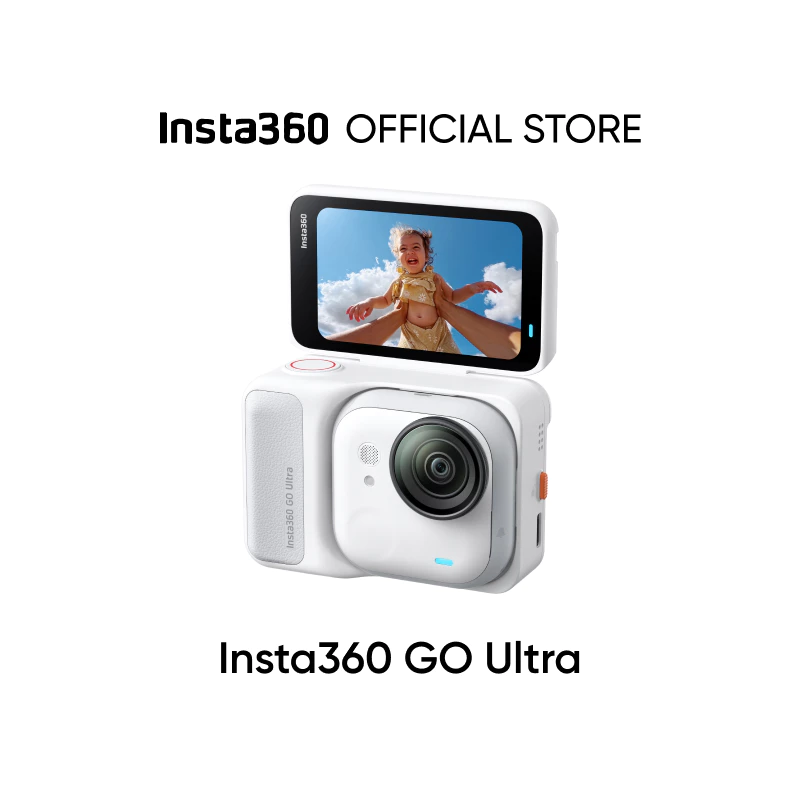 คุณสมบัติของรางวัล Hello Kitty แจกของInsta360 GO Ultra - Tiny Hands-Free 4K Cam, น้ําหนักเบาและพกพา, ความสว่างสูง, Mount Anywhere, FlowState Stabilization
