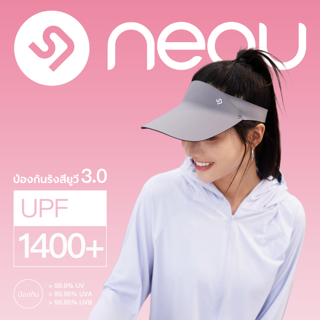 NEAU Cova Move หมวกกันแดดทรงสปอร์ต ป้องกันรังสี UV ได้มากกว่า 99.9% เหมาะสำหรับเล่นกอล์ฟและเทนนิส SH