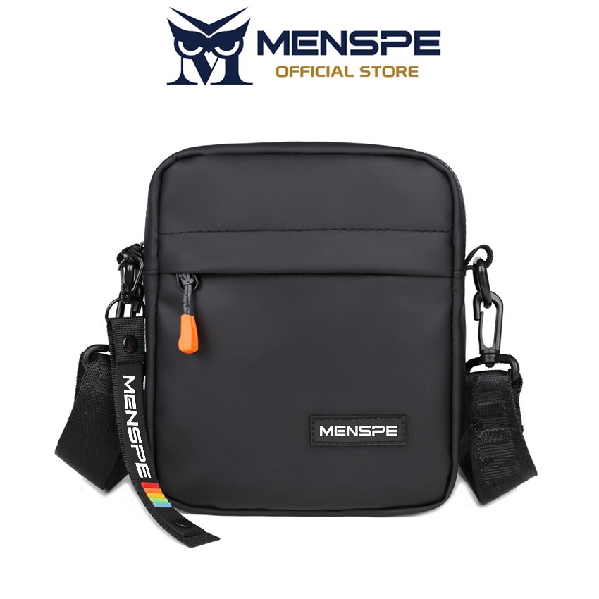 Menspe Mens กระเป๋าสะพาย Mini Cross Body กระเป๋า Casual น้ําหนักเบากระเป๋า Messenger ความจุขนาดใหญ่กันน้ํา Leisure Street กระเป๋า