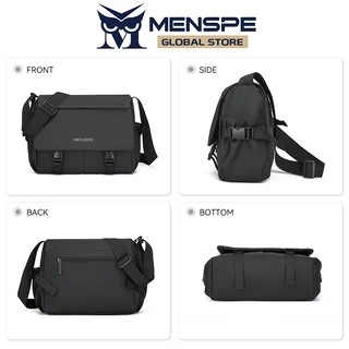 MENSPE Mens กระเป๋าสะพายความจุขนาดใหญ่ลําลองน้ําหนักเบากันน้ํา Messenger BagTravel กระเป๋าขี่กลางแจ้งสําหรับผู้ชาย