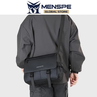 MENSPE Mens กระเป๋าสะพายความจุขนาดใหญ่ลําลองน้ําหนักเบากันน้ํา Messenger BagTravel กระเป๋าขี่กลางแจ้งสําหรับผู้ชาย