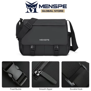 MENSPE Mens กระเป๋าสะพายความจุขนาดใหญ่ลําลองน้ําหนักเบากันน้ํา Messenger BagTravel กระเป๋าขี่กลางแจ้งสําหรับผู้ชาย