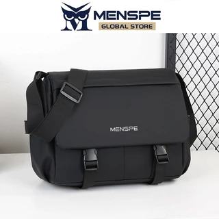 MENSPE Mens กระเป๋าสะพายความจุขนาดใหญ่ลําลองน้ําหนักเบากันน้ํา Messenger BagTravel กระเป๋าขี่กลางแจ้งสําหรับผู้ชาย