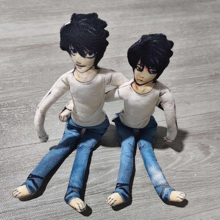 อะนิเมะ Death Note L.Lawliet Yagami ตุ๊กตาตุ๊กตาบทคัดย่อ Joint ยืดหยุ่นตกแต่งห้องของเล่นตุ๊กตาฮาโลวีนของขวัญ Unisex