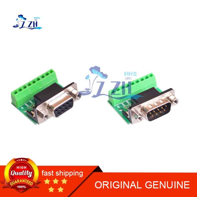 DB9 ชายหญิงอะแดปเตอร์หัวสกรู Terminal 9 Pin 9 หลุม RS232 RS485 Conversion Board