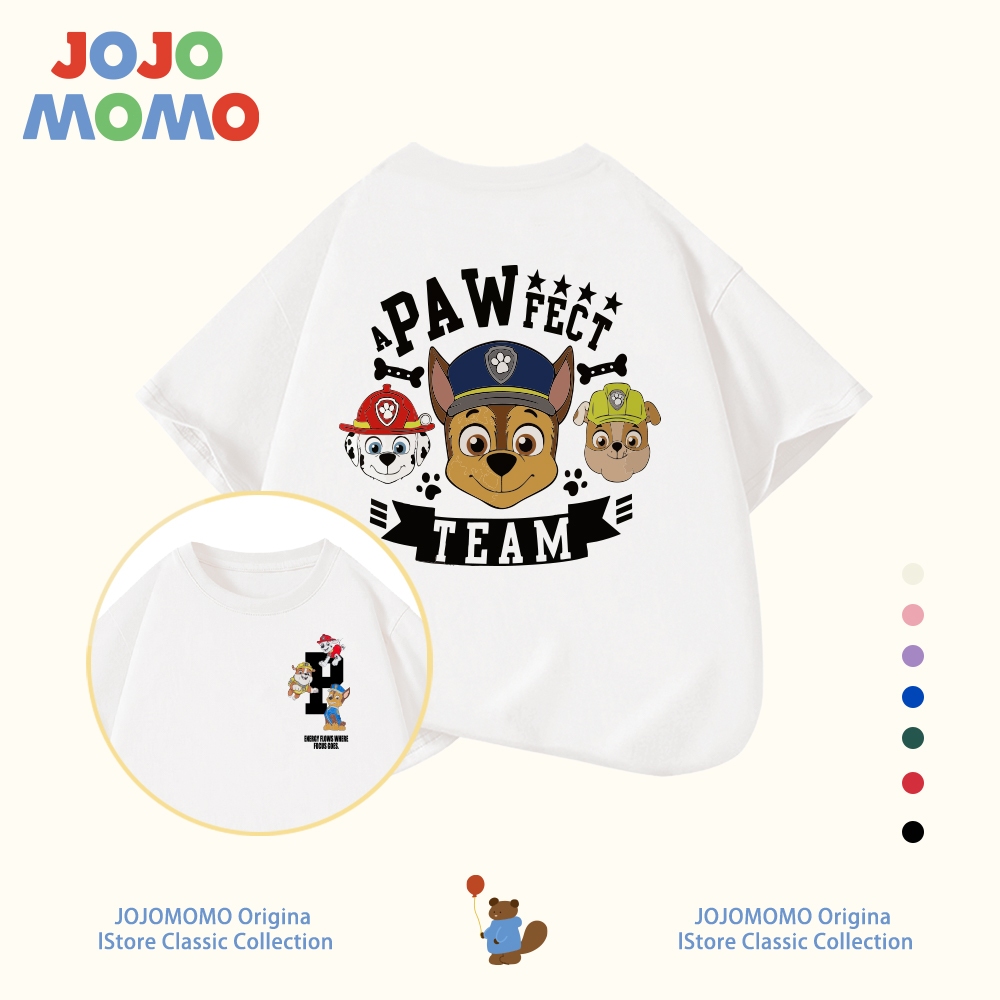 เสื้อยืดแขนสั้นเด็ก ลายการ์ตูน Paw Patrol น่ารัก สไตล์เกาหลี เสื้อยืดเด็ก ลายน่ารักสุดฮิต