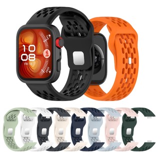 สายซิลิโคนสําหรับนาฬิกา Huawei Fit5 Fit4 Fit3 Pro Fit 4 3 5 oft กันน้ํากีฬาแฟชั่นสายรัดข้อมือเปลี่ยนสร้อยข้อมือสมาร์ทวอทช์