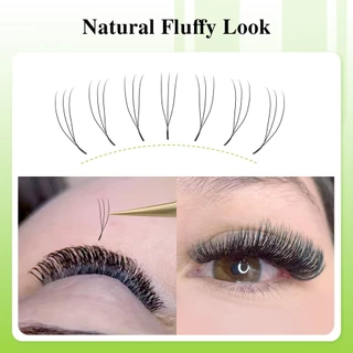 NAGARAKU U รูปร่าง 3D 4D 5D นุ่มขนตาปลอมธรรมชาติ Fluffy Mink Faux Fur Parallel แต่งหน้าอุปกรณ์
