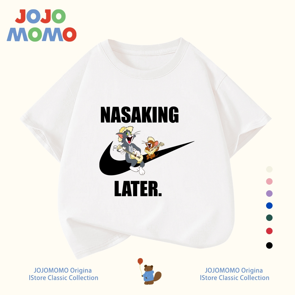 เสื้อแขนสั้นเด็ก Cotton 100% ลายการ์ตูนน่ารัก ผ้านุ่มสบาย ระบายอากาศดี ส่งด่วนใน 2 วัน