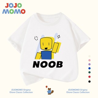 เสื้อยืดเด็ก noob Roblox ผ้าฝ้าย100% แขนสั้น เด็กผู้ชาย ใส่สบาย ระบายอากาศดี พร้อมส่ง