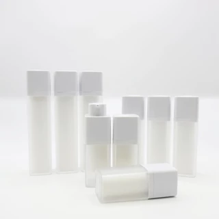30/15/50ml สี่เหลี่ยม หมุนได้ รีฟิล ขวดสูญญากาศ BPA-Free ครีม โลชั่น ขวด เครื่องจ่ายของเหลว เครื่องสําอาง เดินทาง ขวดพกพา พร้อมส่ง
