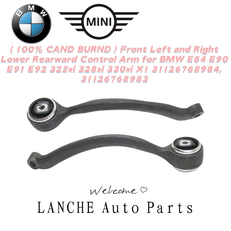 ( 100% COND BURND ) แขนควบคุมด้านหลังส่วนล่างด้านหน้าซ้ายและขวาสําหรับ BMW E84 E90 E91 E92 325xi 328
