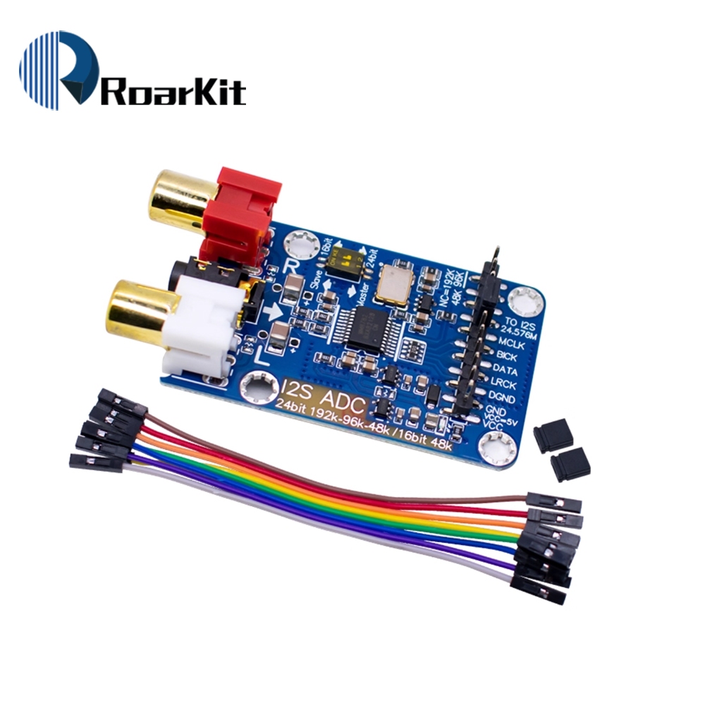 I2S ADC Master Slave โหมด Development Board WM8782S เสียง I2S Capture การ์ดโมดูล 24BIT 192K 96K 48K 