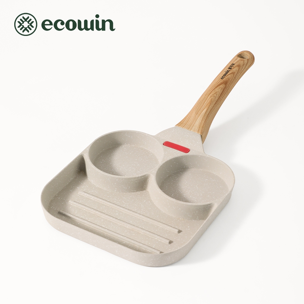 Ecowin 3 in 1 กระทะเคลือบ ไม่ติดกระทะ อเนกประสงค์ สไตล์ญี่ปุ่น สําหรับเตาอบ