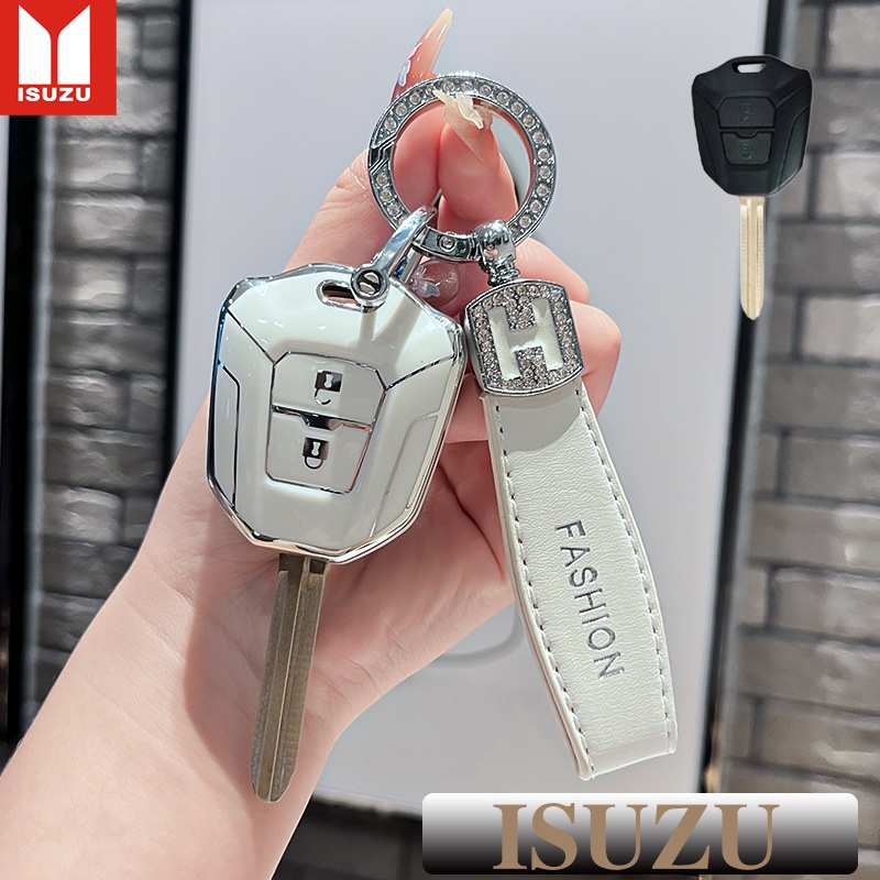 ISUZU ปลอกกุญแจรถ ISUZU D-Max เคสกุญแจสําหรับ ISUZU D-Max 2020-2024 Remote Key Case