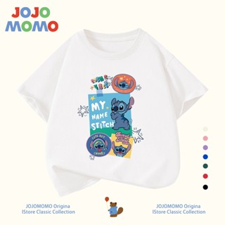 เสื้อยืดเด็ก ลายสติทช์ 100% ผ้าฝ้ายแท้ แขนสั้น นุ่มสบาย ระบา…