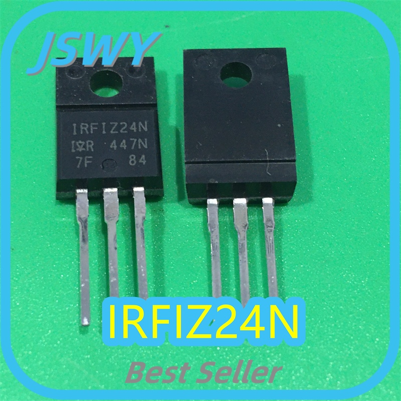 (5/25 ชิ้น) IRFIZ24N IRFIZ24NPBF P-Channel MOSFET 60V 11A 65mΩ TO-220 เดิม