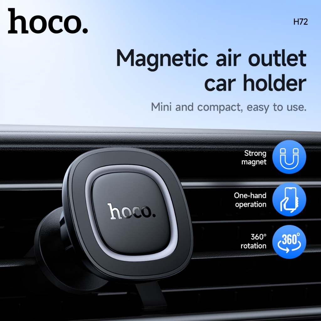 HOCO H57 Universal Magnetic Car Holder Air Outlet ที่วางโทรศัพท์ในรถยนต์แบบแม่เหล็ก Mount 360 หมุนที