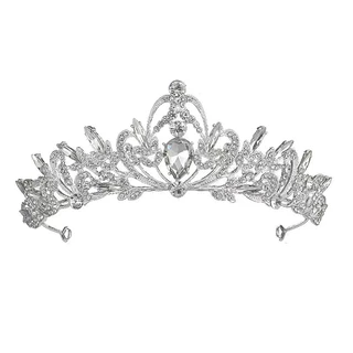 Deyangk คริสตัลเจ้าหญิงมงกุฎอุปกรณ์เสริมผม Tiara สําหรับผู้หญิง Rhinestone งานแต่งงานเจ้าสาวมงกุฎเครื่องประดับใหม่ TH
