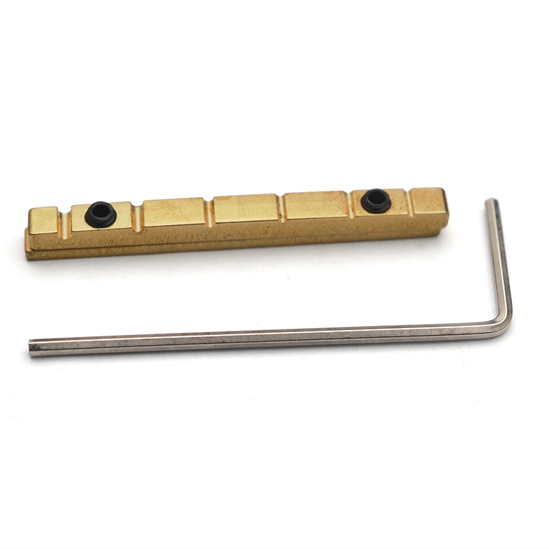 Precision CNC กลึงทองเหลืองอ่อนนุชปรับความสูงอ่อนนุชเปลี่ยนเข้ากันได้สําหรับ ST/LP Eelctric กีตาร์