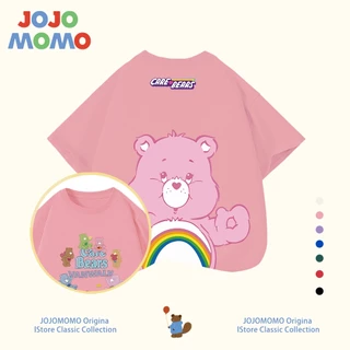 เสื้อยืดเด็กผู้หญิง ผ้าฝ้าย 100% ลาย Care bears น่ารัก แขนสั้น นุ่มสบาย‼️ (ไซส์ 90-150 ซม.)​​