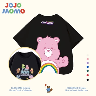 เสื้อยืดเด็กผู้หญิง ผ้าฝ้าย 100% ลาย Care bears น่ารัก แขนสั้น นุ่มสบาย‼️ (ไซส์ 90-150 ซม.)​​