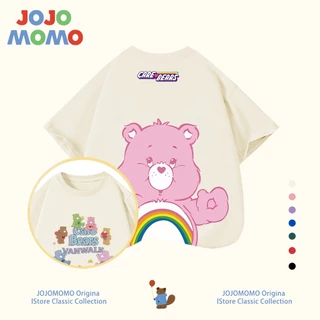 เสื้อยืดเด็กผู้หญิง ผ้าฝ้าย 100% ลาย Care bears น่ารัก แขนสั้น นุ่มสบาย‼️ (ไซส์ 90-150 ซม.)​​