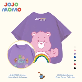 เสื้อยืดเด็กผู้หญิง ผ้าฝ้าย 100% ลาย Care bears น่ารัก แขนสั้น นุ่มสบาย‼️ (ไซส์ 90-150 ซม.)​​