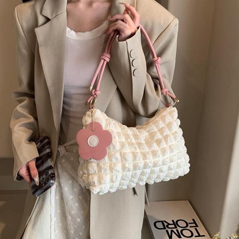 กระเป๋าถือเกาหลีแบบ.Cloud.Pleats.Bubble สไตล์เรียบหรู