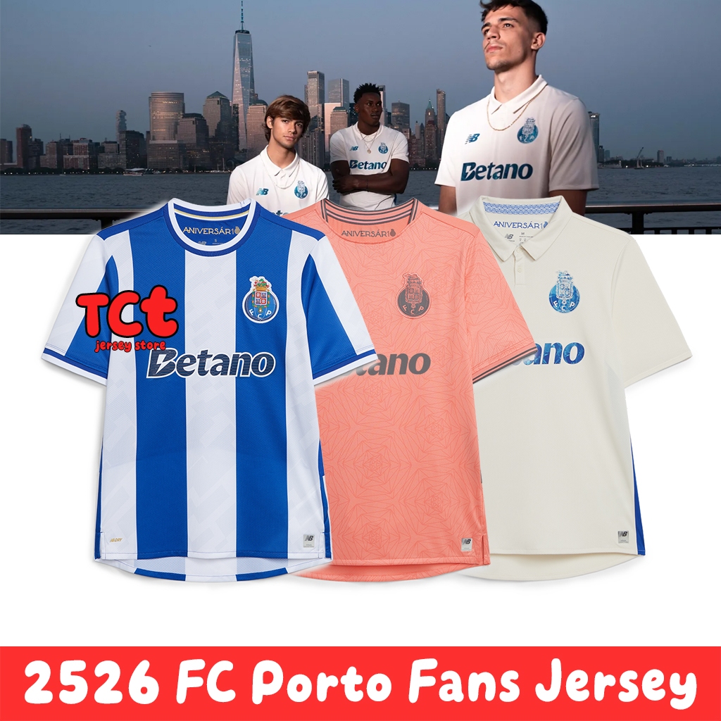 เสื้อสโมสร Port.o รุ่น Home, Away, Third ขนาด S-4XL คุณภาพดีเยี่ยม เสื้อกีฬาผู้ชาย
