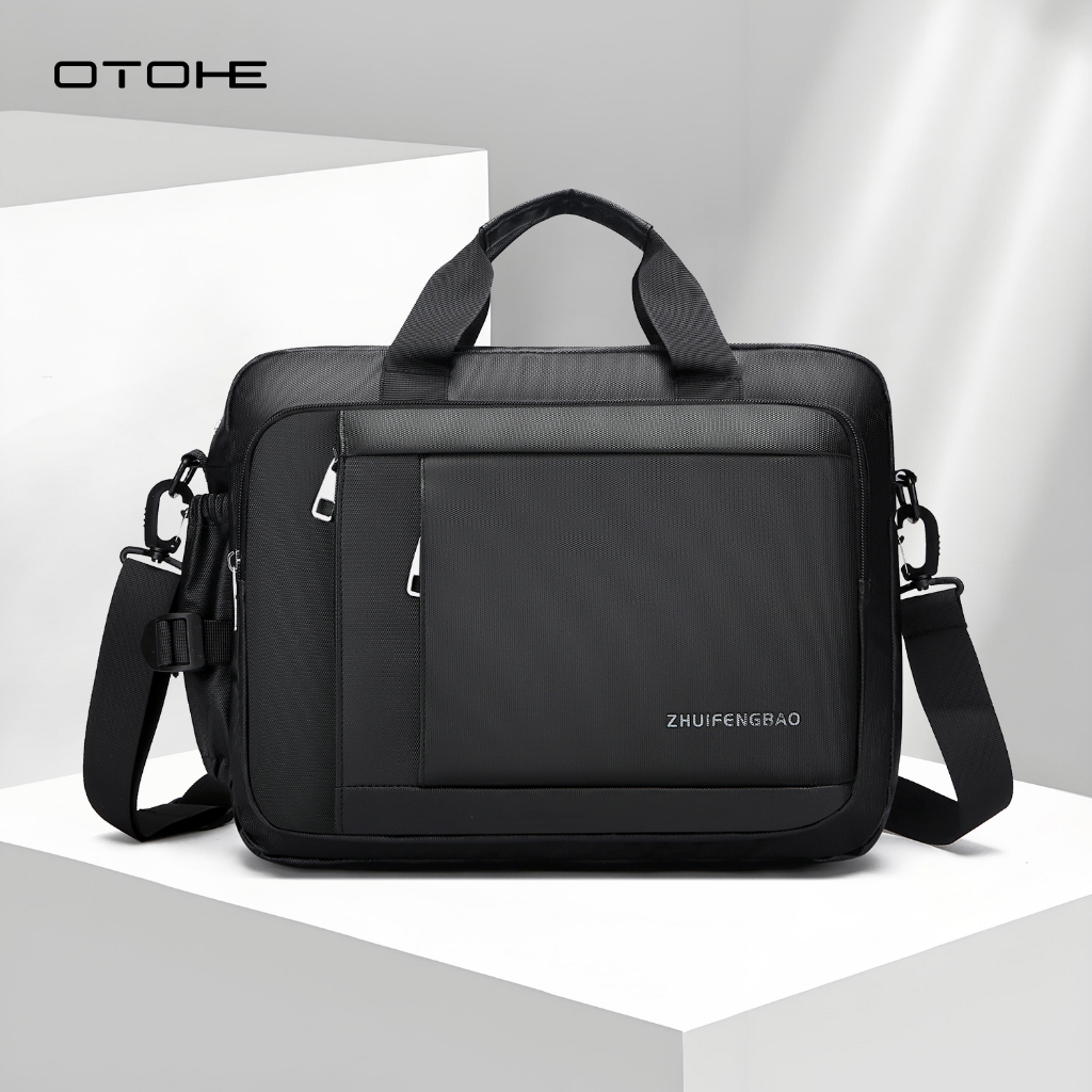 OTOHE กระเป๋าสะพายชายกระเป๋าเอกสารขนาดใหญ่ความจุ Multi-Functional แบบพกพาไหล่กระ