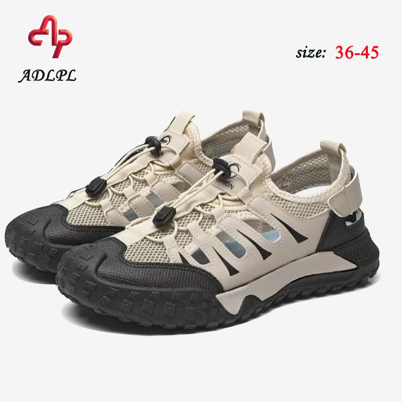 ✨ช่วย✨รองเท้าชายหาด เหมาะกับเดินกลางแจ้ง แฟชั่นฤดูร้อน สําหรับผู้ชาย เหมาะกับเดินชายหาดกลางแจ้ง ระบายอากาศ #H102