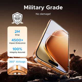 【for iPhone 17 Series】UGREEN Anti-Yellowing แม่เหล็กโปร่งใสเคสโทรศัพท์นวัตกรรม iCrystal Tech ป้องกันลายนิ้วมือป้องกันรอยขีดข่วนสําหรับ iPhone 17 Pro Max/สําหรับ iPhone 17 Pro/iPhone 17 Air