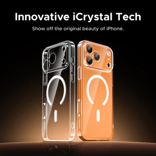 【for iPhone 17 Series】UGREEN Anti-Yellowing แม่เหล็กโปร่งใสเคสโทรศัพท์นวัตกรรม iCrystal Tech ป้องกันลายนิ้วมือป้องกันรอยขีดข่วนสําหรับ iPhone 17 Pro Max/สําหรับ iPhone 17 Pro/iPhone 17 Air