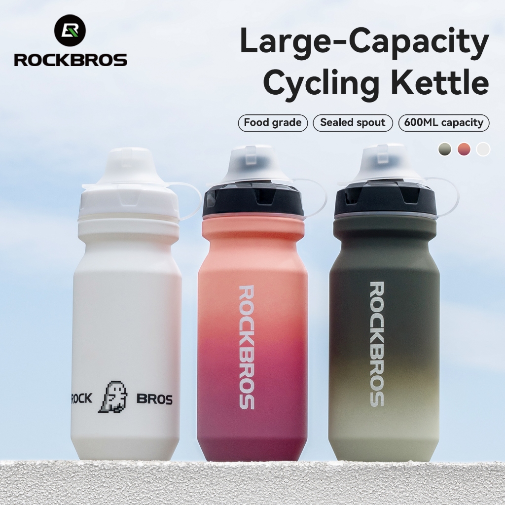 【TH Delivery】ROCKBROS จักรยาน 600/750ML ขวดน้ํา PP5 + TPE เกรดอาหารรั่ว Universal Squeeze-to เครื่องดื่มขี่จักรยานกาต้มน้ํา Widen ขวดน้ําสําหรับ MTB จักรยานเสือหมอบกีฬาขวดกลางแจ้ง