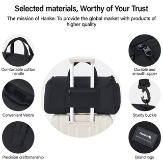 Hanke Travel Bag กระเป๋าเดินทางกันน้ำกระเป๋ายิมกระเป๋ากีฬาความจุขนาดใหญ่เดินทางแบบพกพา 31L