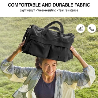 Hanke Travel Bag กระเป๋าเดินทางกันน้ำกระเป๋ายิมกระเป๋ากีฬาความจุขนาดใหญ่เดินทางแบบพกพา 31L