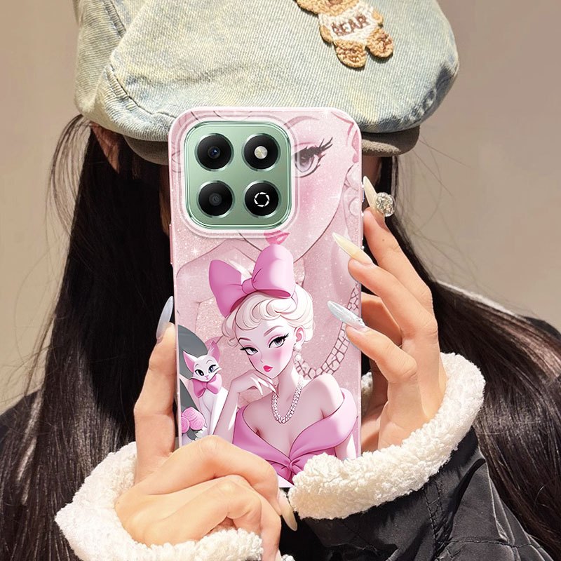 YBDปลอกสีชมพูสําหรับHonor X7D 400 สมาร์ทX6S X8C X8B X8 5G X6A X6B X6 เคสโทรศัพท์Dopamine Princess Fu