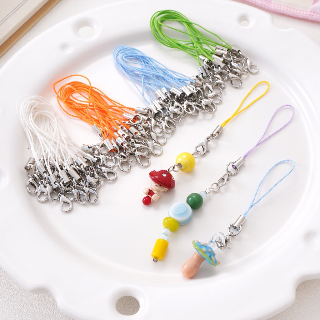 10 ชิ้น (68 มม.) เข็มกลัดกุ้งก้ามกรามสายคล้องโทรศัพท์มือถือ DIY ห่วงโซ่โทรศัพท์มือถือ DIY กระเป๋าเป้สะพายหลังเครื่องประดับ