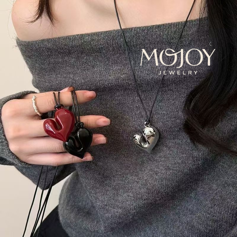 สร้อยคอจี้หัวใจยาวสำหรับผู้หญิง เหมาะสำหรับวันหยุดและของขวัญ