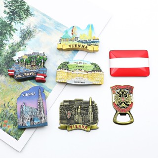 Austria Vienna Salzburg Resin 3D Magnetic ตู้เย็นสติ๊กเกอร์ข…