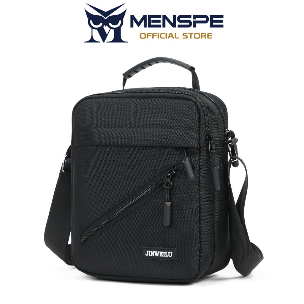 MENSPE Men Bag กระเป๋าสะพายแฟชั่น Cross Body Bag กระเป๋าถือลําลองน้ําหนักเบา Casual Sport Street Bag