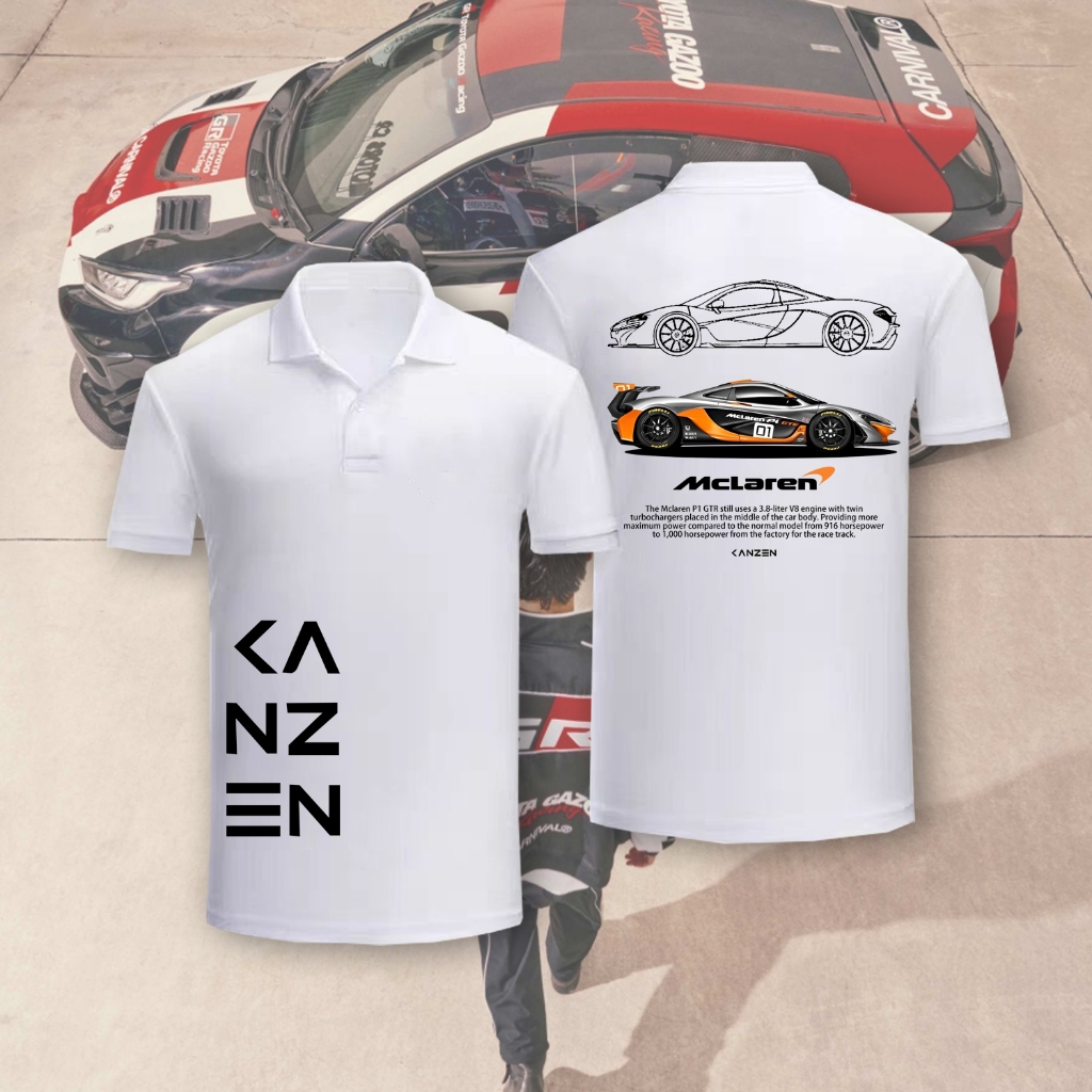 GTR เสื้อโปโลสำหรับผู้ชาย ไซส์ M-3XL