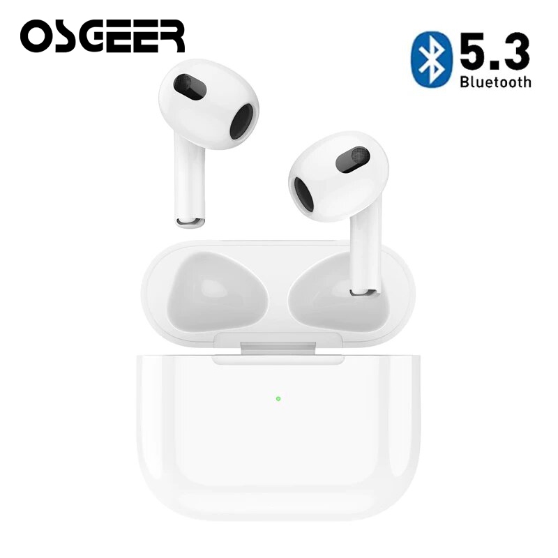 OSGEER TWS4 APs3 หูฟังไร้สายบลูทูธ 5.3 ชุดหูฟังสเตอริโอพร้อมไมโครโฟนหูฟังกีฬาสําหรับสมาร์ทโฟนทุกรุ่น Universal