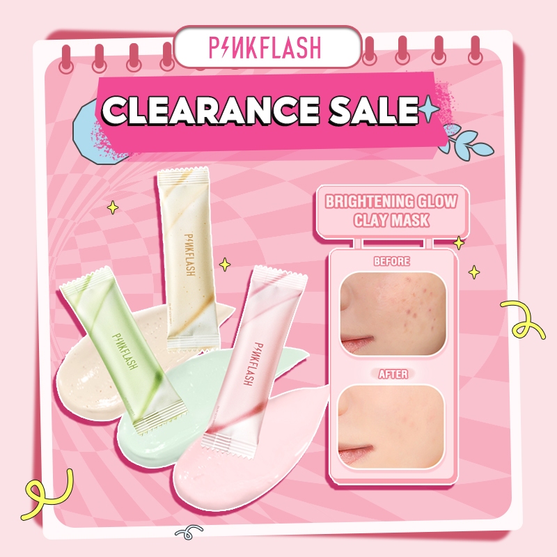 [ผลิตภัณฑ์ราคาไม่แพง] PINKFLASH Natural Plant Cleansing Clay Mask Deeply Cleansing Oil Control บรรเทาสิวลอก Exfoliate Brightening Moisturize แบบพกพา Brightening