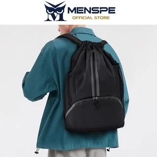 MENSPE Drawstring Backpack Bag สตริงกระเป๋าเป้สะพายหลัง Sports Yoga Gym Swim Bag Nylon Fiber String Backpack