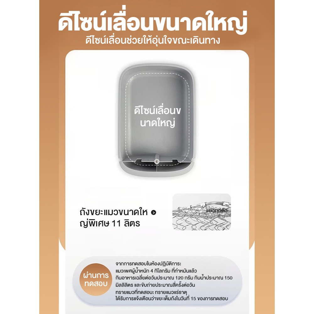 LUCKPET ห้องน้ำแมวอัตโนมัติ ห้องน้ำแมว Wifi Automatic Cat Toilet ประกันศูนย์ไทย 1 ปี - รูปที่ 5