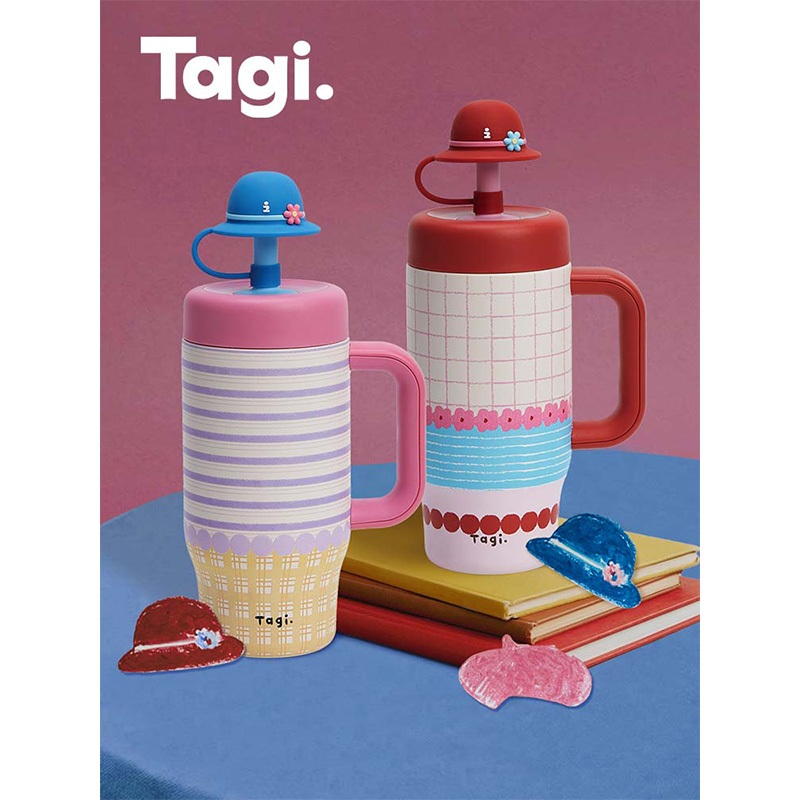 Tagi. Dress-up Game Hat Vacuum Bottle 550ML กระติกน้ำดีไซน์หมวกธีมเกมแต่งตัว แก้วเก็บความเย็น