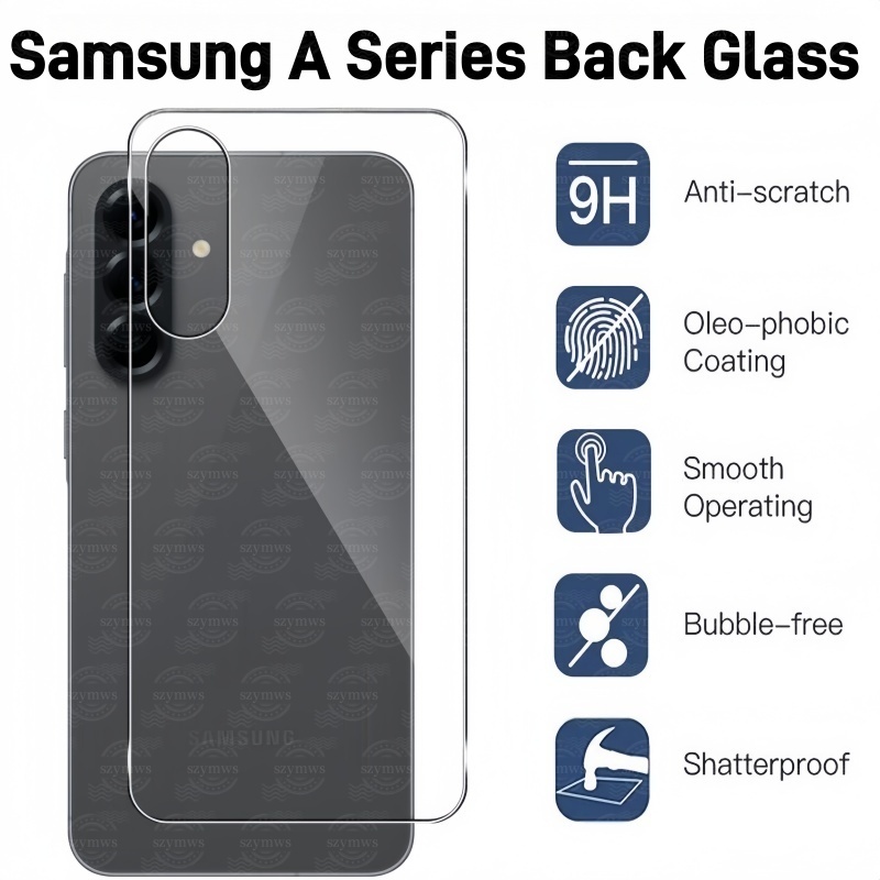 กระจกนิรภัยด้านหลังสําหรับ Samsung Galaxy A56 A36 S26 Ultra S25 Ultra A16 A55 A54 A35 ป้องกันหน้าจอคลุมทั้งหมดฟิล์มแก้ว